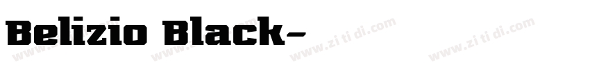 Belizio Black字体转换